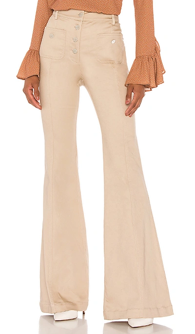 Shop Alexis Helene Pants In Oyster Denim