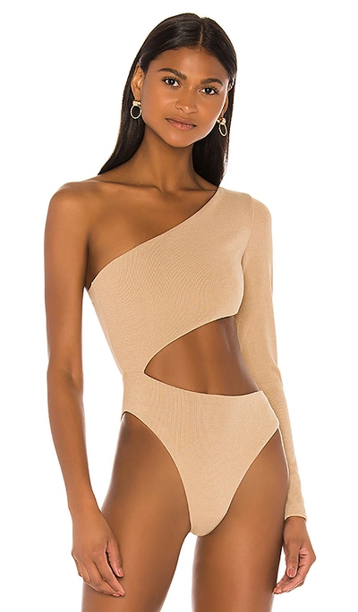 Shop Atoir Secret World Bodysuit In Nomad Nude