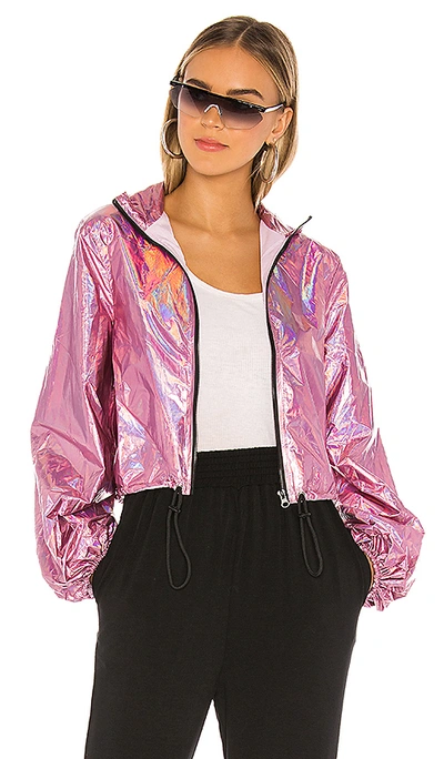 Superdown Jamey Zip Front Jacket In Pink
