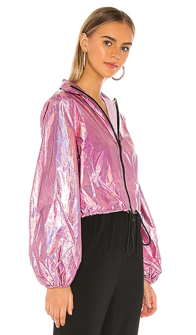 Superdown Jamey Zip Front Jacket In Pink