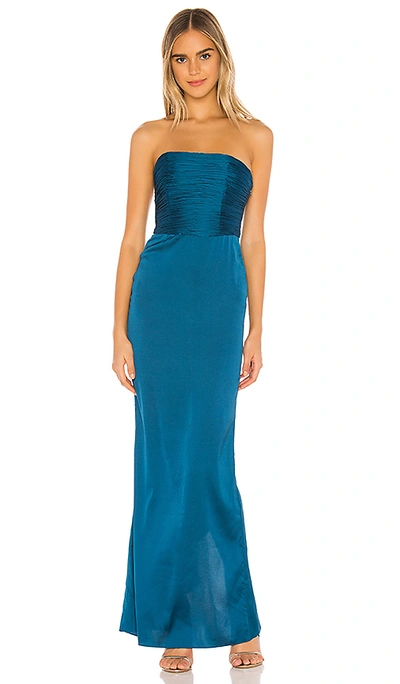 Shop Lovers & Friends Donna Gown In Moroccan Blue