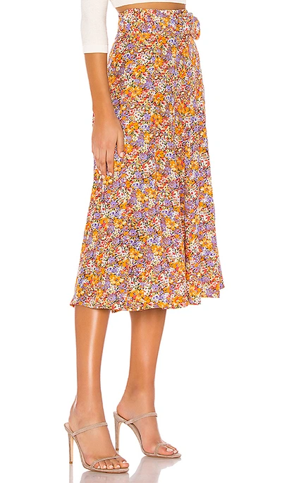 Shop Faithfull The Brand Luda Midi Skirt In Meja Floral