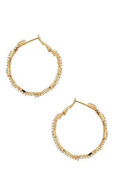 Shop Ettika Hoop Earrings In Gold