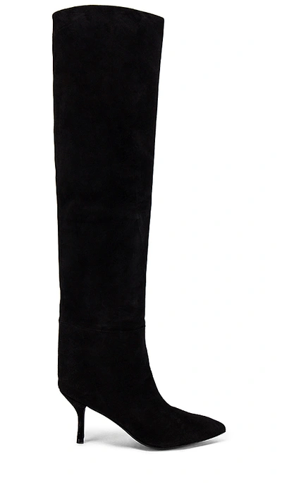 Shop Stuart Weitzman Millie Boot In Black