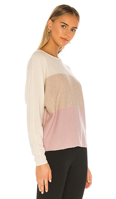Shop Swtr Colorblock Dolman Sweater In Ivory Combo