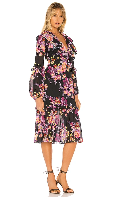 Shop Amanda Uprichard Talulah Midi Dress In Evening Blossom