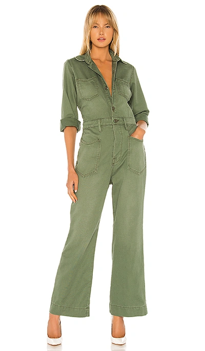 Shop Nsf Charley Arrow West Jumpsuit In Military Green