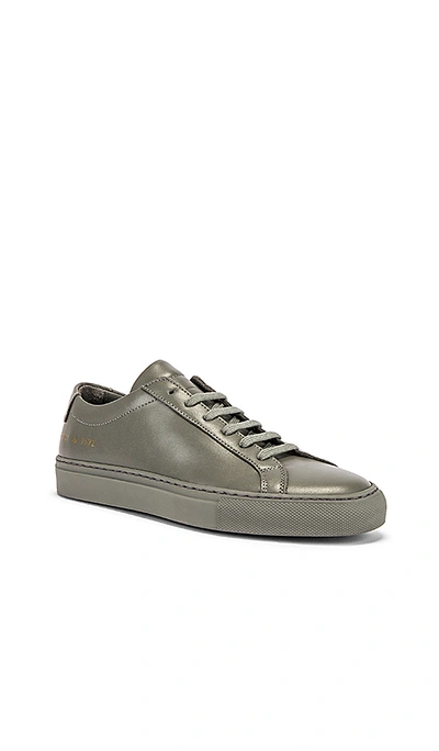 Shop Common Projects Original Achilles Low Sneaker In Cobalt Grey