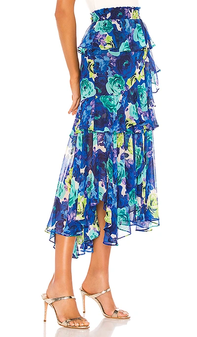 Shop Misa X Revolve Joseva Skirt In Sapphire Floral