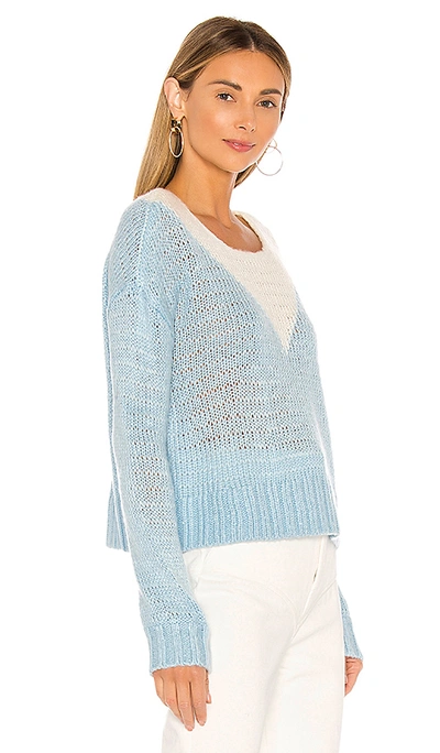 Shop Lovers & Friends Ellie Sweater In Ivory & Blue