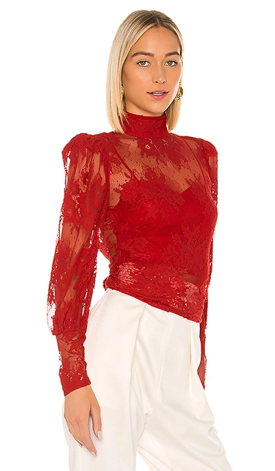 Shop Lovers & Friends Marcie Top In Flame Scarlet