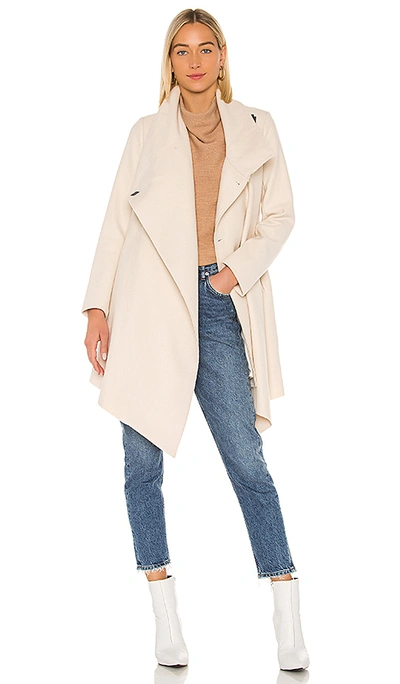 Shop Allsaints City Monument Coat In Oyster White