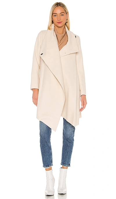 Shop Allsaints City Monument Coat In Oyster White