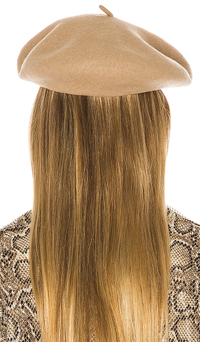 Shop Brixton Audrey Beret In Vanilla