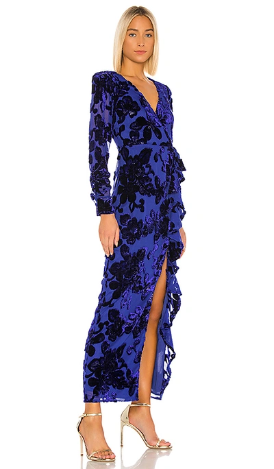 Shop House Of Harlow 1960 X Revolve Ivan Dress In Sapphire Blue