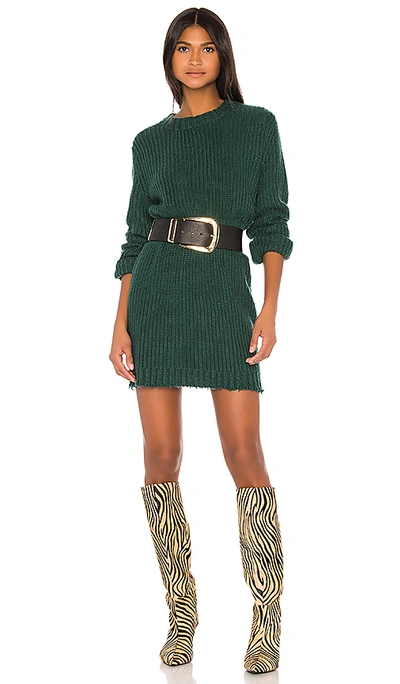 Shop Grlfrnd Lane Crewneck Sweater In Evergreen