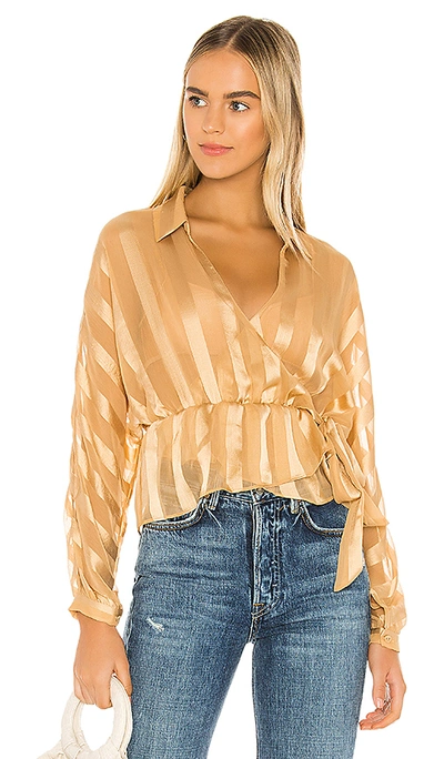 Shop Lovers & Friends Stratus Top In Gold
