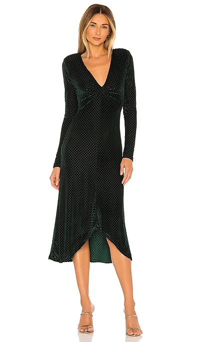 Shop House Of Harlow 1960 X Revolve Odetta Midi Dress In Hunter Green