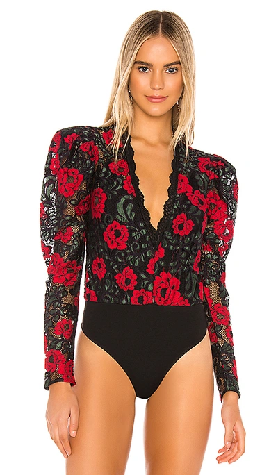 Shop Lovers & Friends Darla Bodysuit In Rose Garden