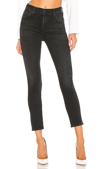 Shop Citizens Of Humanity Rocket Crop Mid Rise Skinny In Thrill