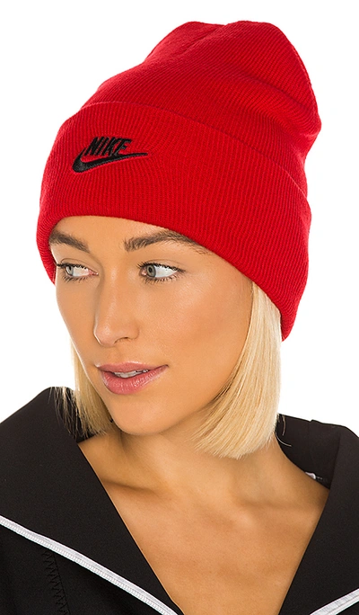 Shop Nike Nsw Cuffed Utility Beanie In University Red