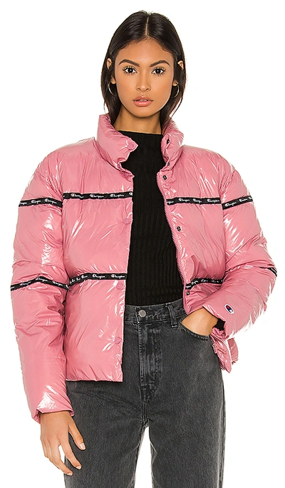 Shop Champion Puff Jacket In Elegant Mauve