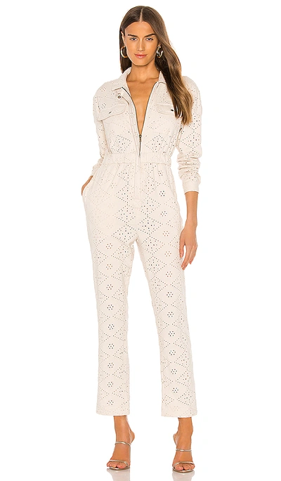 Shop Free People Set The Tone Jumpsuit In Ivory