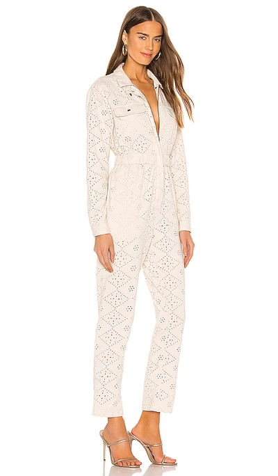 Shop Free People Set The Tone Jumpsuit In Ivory