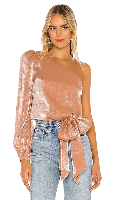 Shop Lovers & Friends Kendall Blouse In Peach Pink