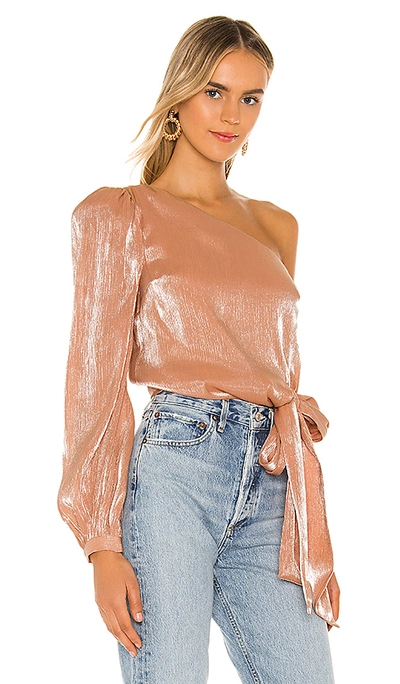 Shop Lovers & Friends Kendall Blouse In Peach Pink