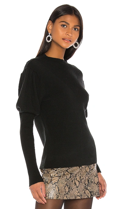Shop Grlfrnd Doran Puff Sleeve Sweater In Black