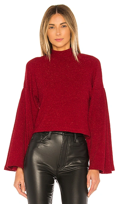 Shop Lovers & Friends Mabel Sweater In Ruby Metallic