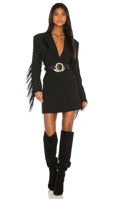 Shop Grlfrnd Zoe Suit Dress In Black