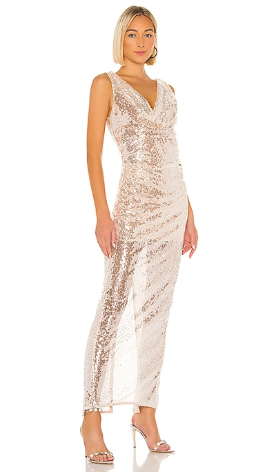 Shop Lovers & Friends Nava Sequin Gown In Sheer Pink