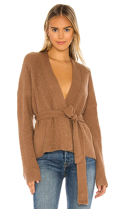 Shop Tularosa Halcyon Cardigan In Taupe