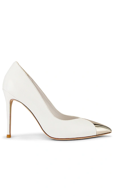 Shop Jeffrey Campbell Lure Pump In White Silver