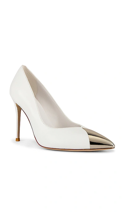 Shop Jeffrey Campbell Lure Pump In White Silver