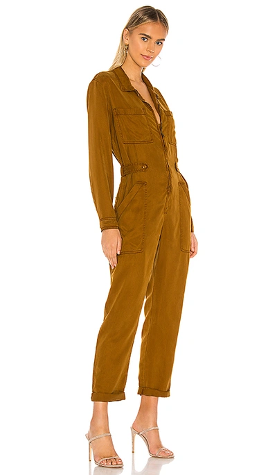 Shop Yfb Clothing Harmony Jumpsuit In Olive Bark