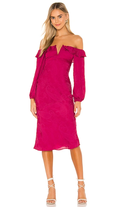 Shop Tularosa Shania Dress In Fuchsia