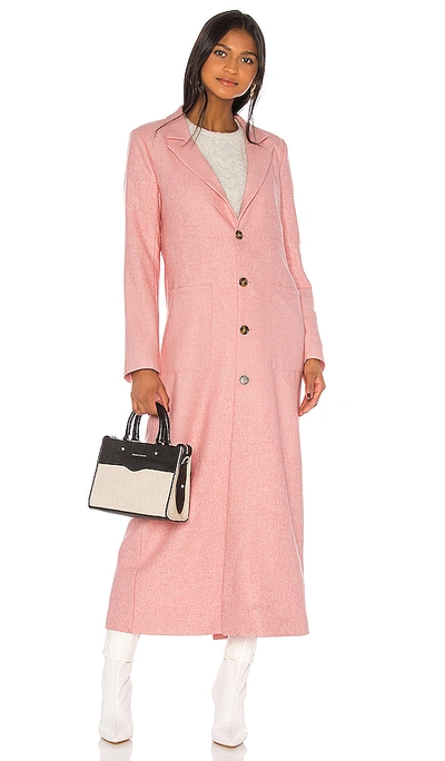 Shop Lovers & Friends Samantha Long Coat In Confettie Pink