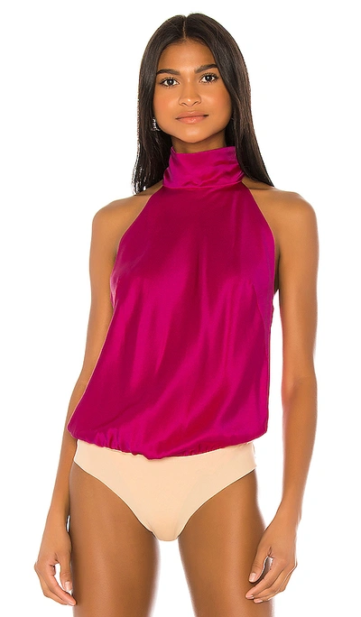 Shop Alix Nyc Laight Bodysuit In Magenta