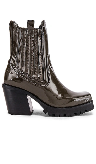 Shop Jeffrey Campbell Elkins Boot In Dark Grey Patent