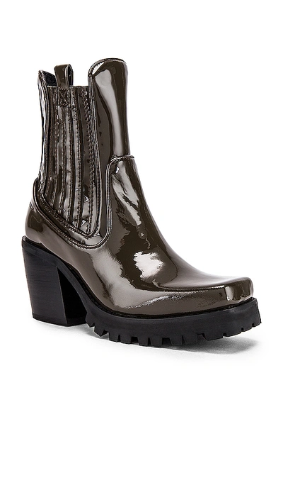 Shop Jeffrey Campbell Elkins Boot In Dark Grey Patent