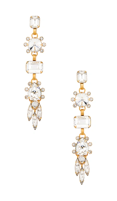 Shop Elizabeth Cole Lilian Earrings In Crystal