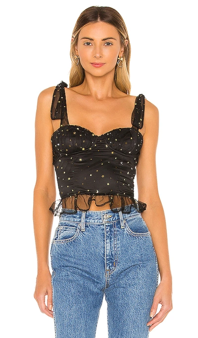 Shop Privacy Please Harper Top In Black & Gold