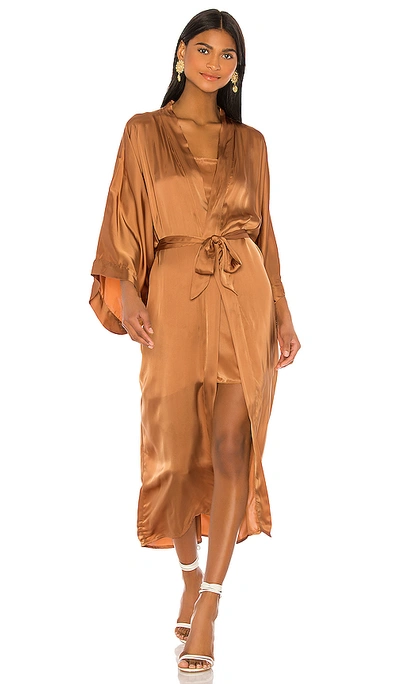 Shop Indah Luna Robe With Sash In Honey