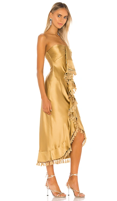Shop Cinq À Sept Elise Dress In Gold