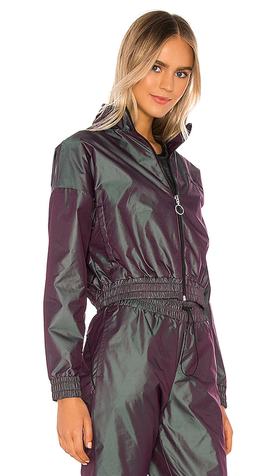 Shop Puma Iridescent Pack Woven Jacket In Plum Perfect Iridescent