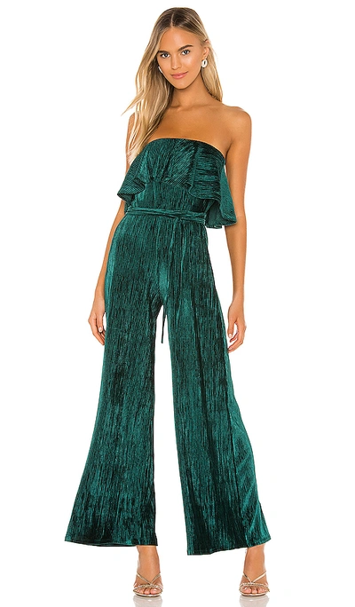 Shop Lovers & Friends Adley Jumpsuit In Emerald Green