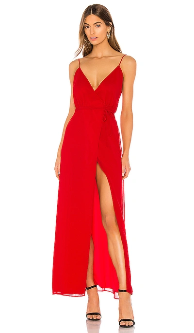 Shop Privacy Please Arlo Maxi Dress In Red